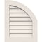 Ekena Millwork Quarter Round Top Right Non-Functional, PVC Gable Vent w/ 1" x 4" Flat Trim Frame, 06"W x 22"H GVPQR06X2201DUN - alternate 1